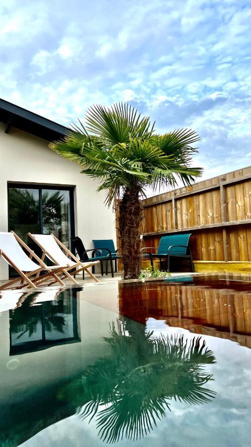 La Villa Canopee - Piscine Chauffee-Fibre-Clim-Jacuzzi Gujan-Mestras Kültér fotó