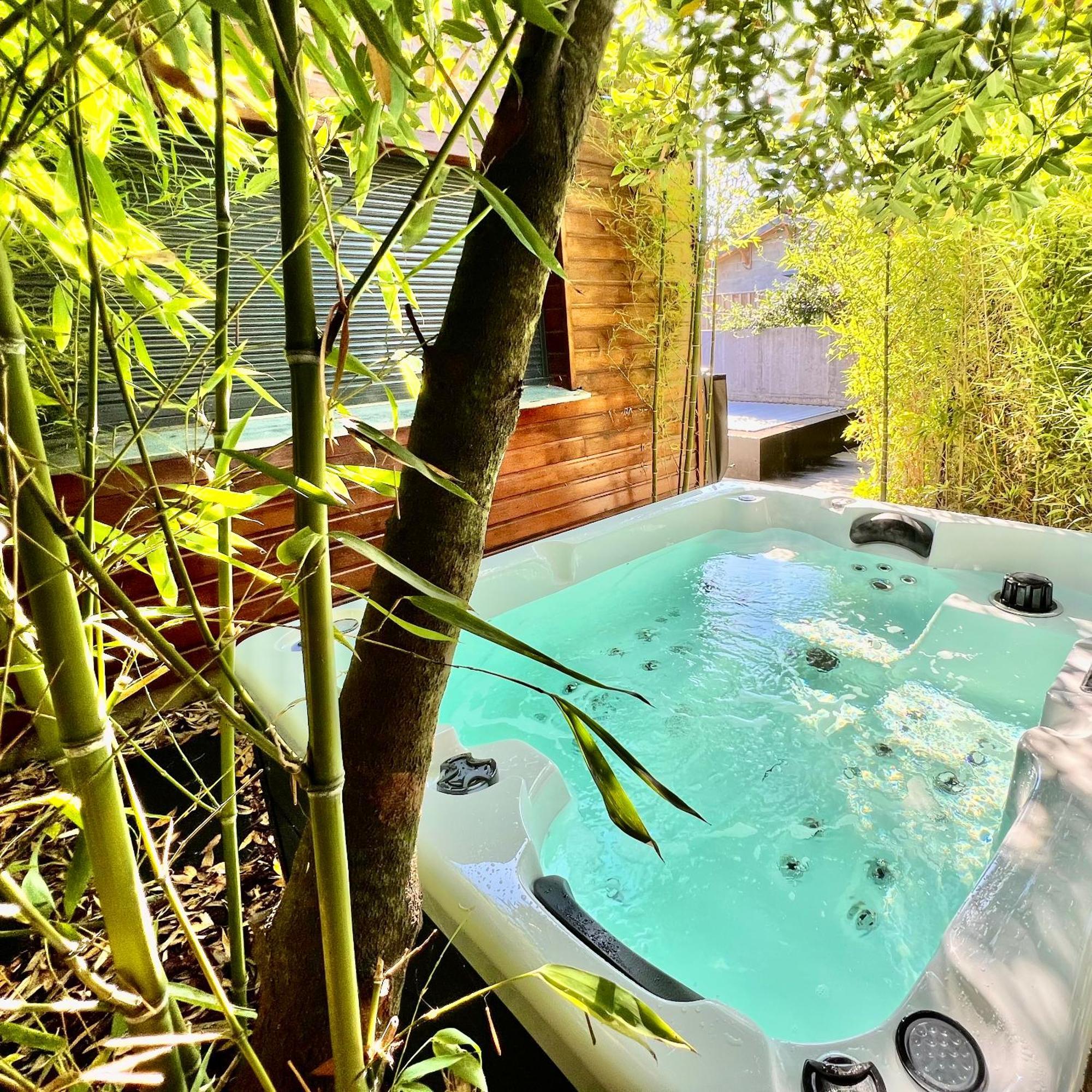 La Villa Canopee - Piscine Chauffee-Fibre-Clim-Jacuzzi Gujan-Mestras Kültér fotó
